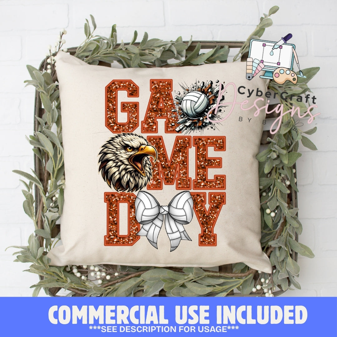 Digital PNG design displayed on a decorative pillow mockup showing one of many possible finished product applications.