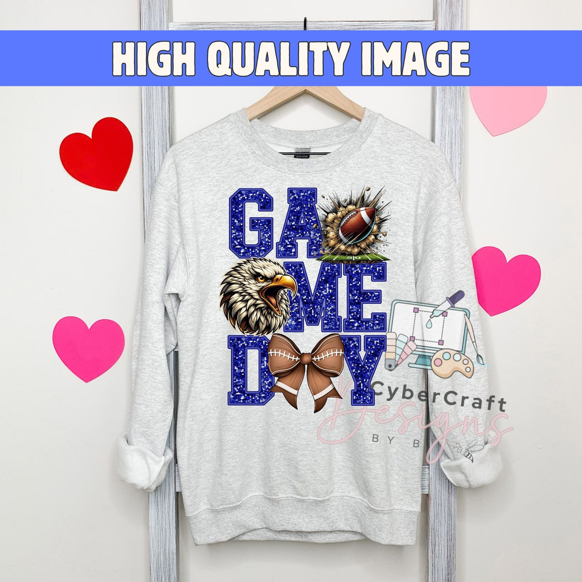 Digital PNG design displayed on a sweatshirt mockup demonstrating how the artwork looks on clothing.
